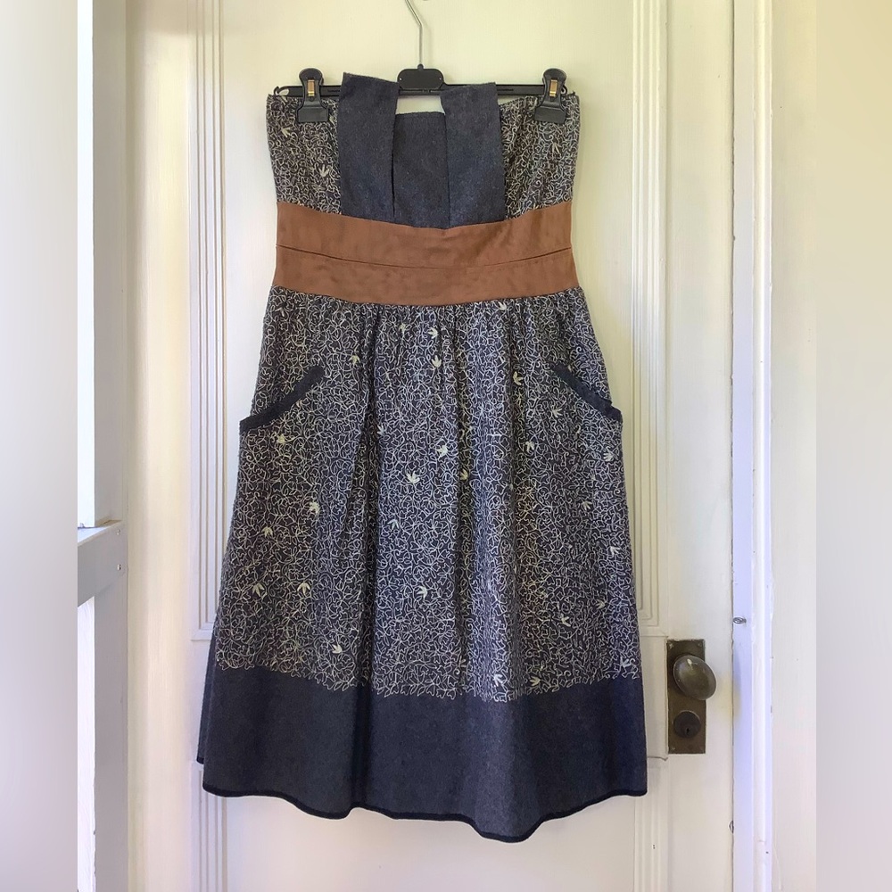 Strapless Rina Dhaka Dress